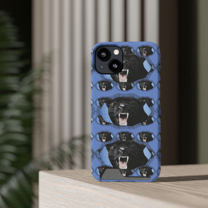 Panther Roar© Limited Edition Slim Lightweight DuraFlex© Safe Impact Resistant Phone Case With Card Holder Compatible with iPhone 13, and Samsung Galaxy S21, S22 models