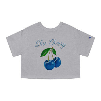 Blue Cherry© Deluxe Premium 100% Cotton Champion Women's Heritage Super Soft Town And Country Cropped T-Shirt