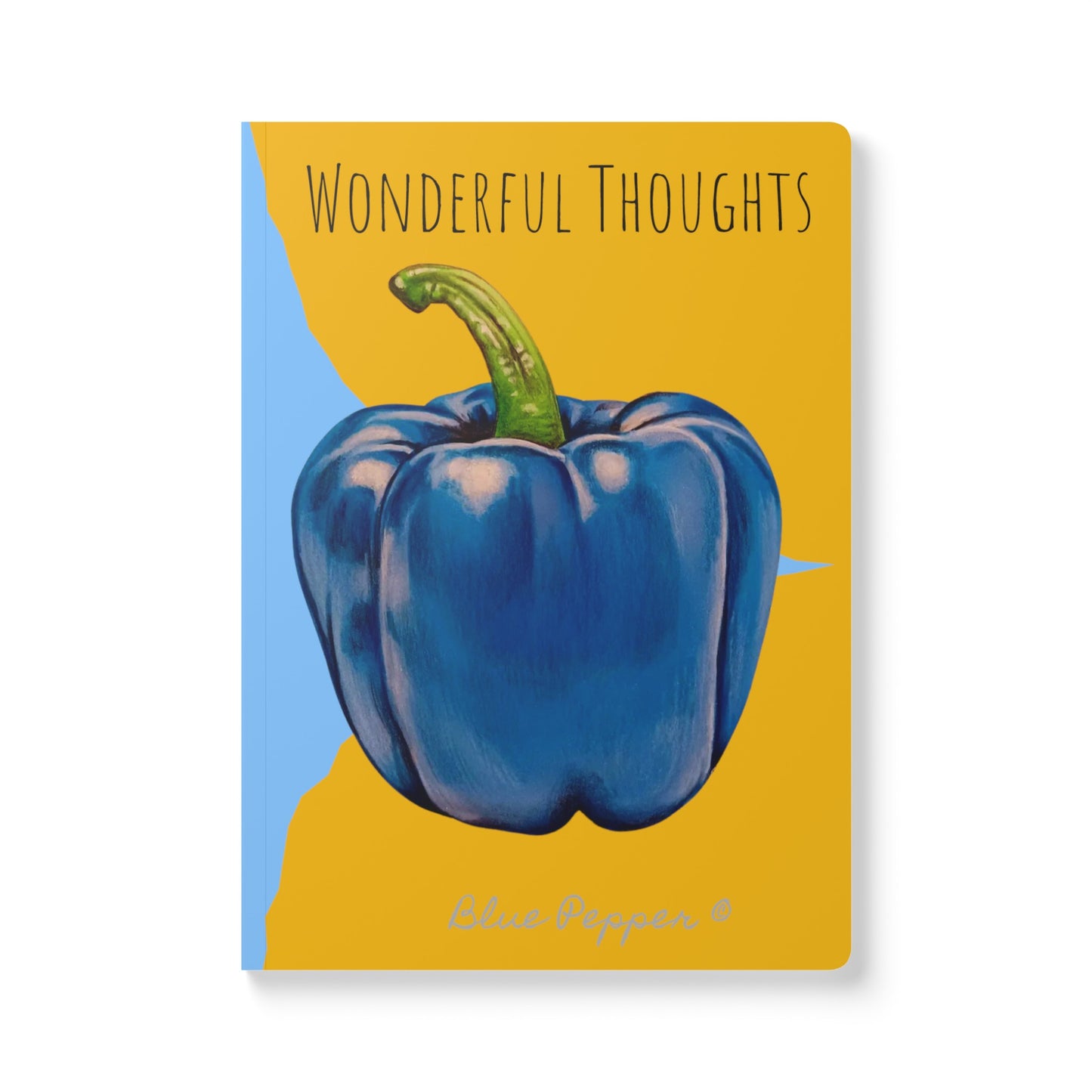 Pepper Blue© Softcover American Made Wonderful Thoughts Journal (with Inside Prints)