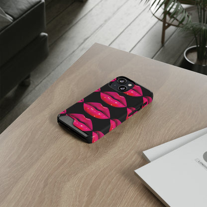 Lip Drip© Limited Edition Slim Lightweight DuraFlex© Safe Impact Resistant Phone Case With Card Holder Compatible with iPhone 13, and Samsung Galaxy S21, S22 models