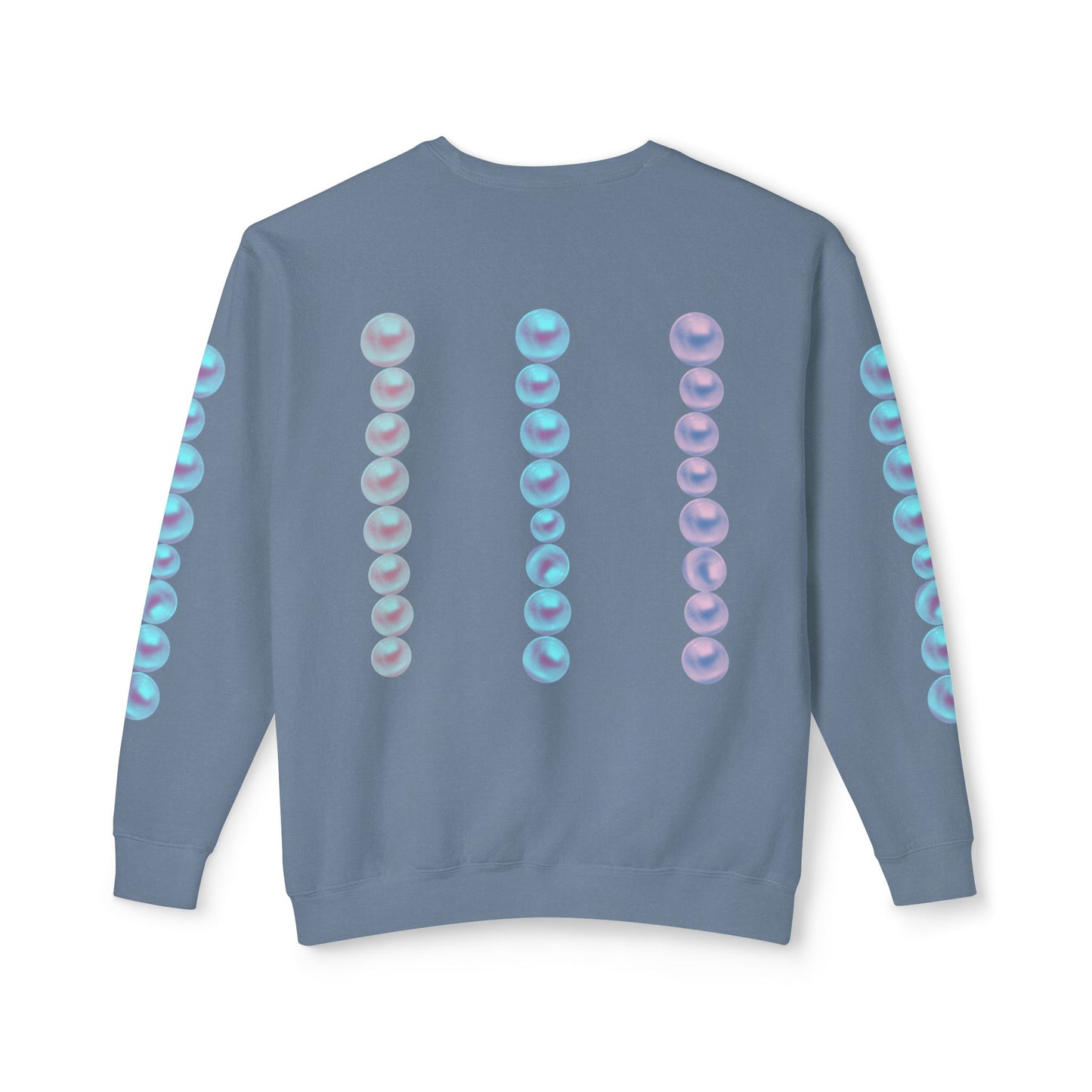 Posh Pearls© Deluxe American Made Comfort Relaxed Premium Cotton Lightweight Crewneck Sweatshirt Unisex