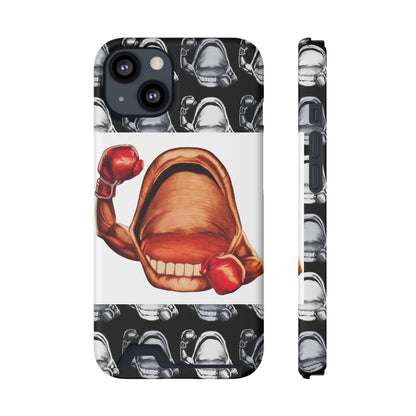 Power Punch© Limited Edition Slim Lightweight DuraFlex© Safe Impact Resistant Phone Case With Card Holder Compatible with iPhone 13, and Samsung Galaxy S21, S22 models