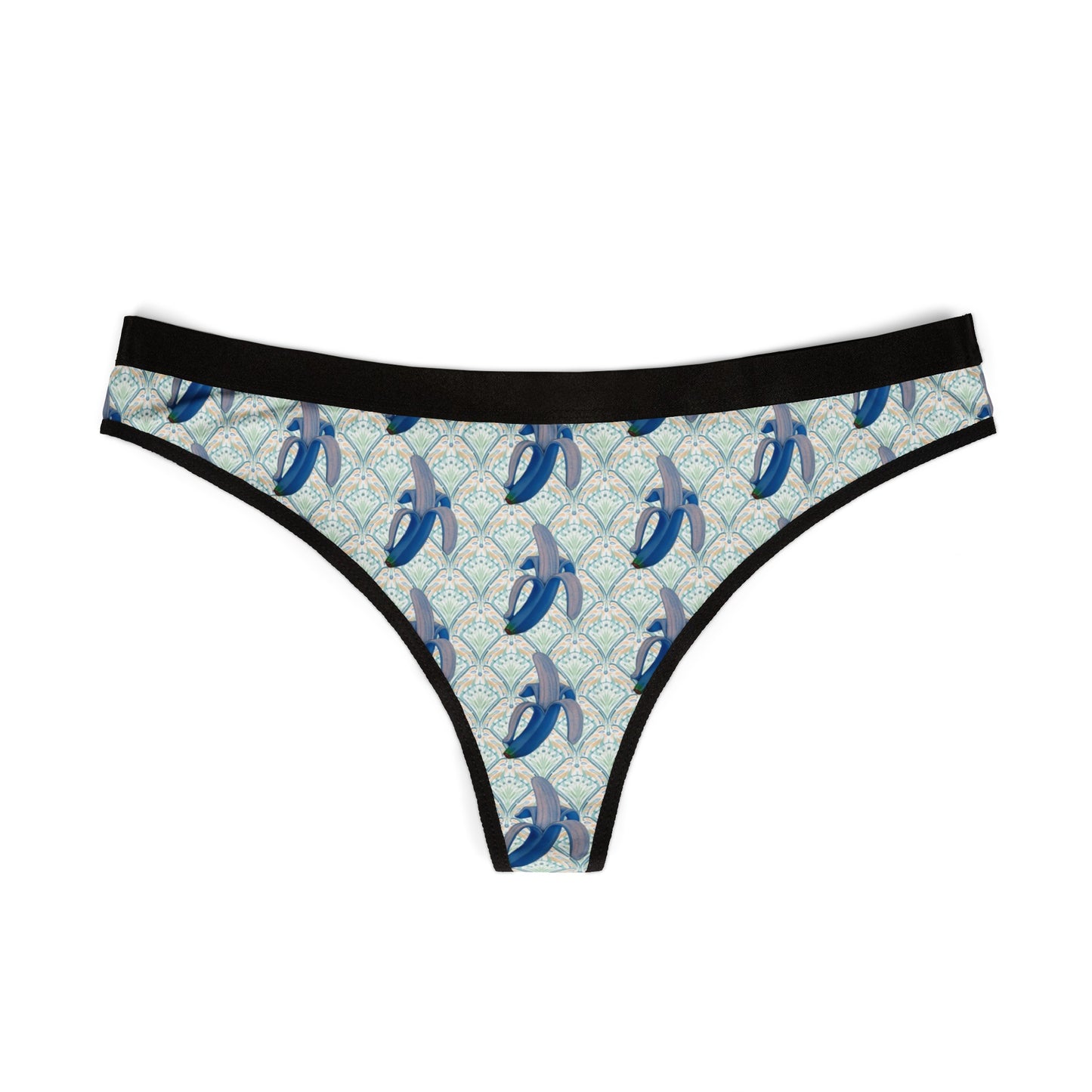 Banana Blue© Super Soft Euro Deluxe Everyday All Day Active Comfort Women's Thong In Simple Sun Garden