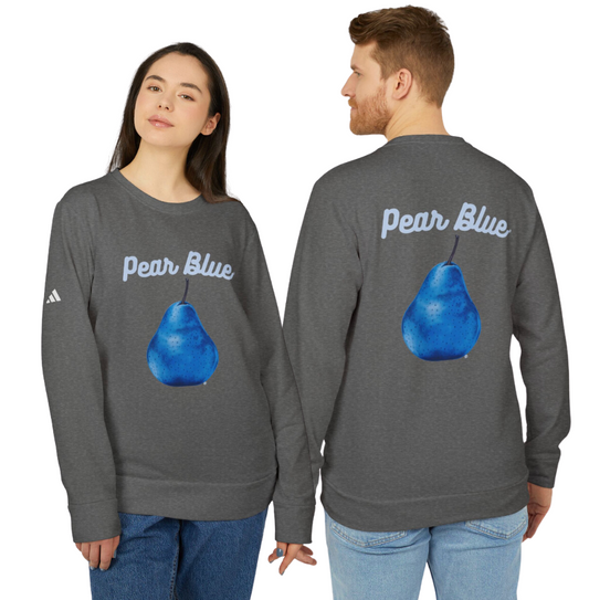 Pear Blue© Luxturnal© Adidas® Unisex Super Soft Deluxe Cozy Fleece Crewneck Sweatshirt