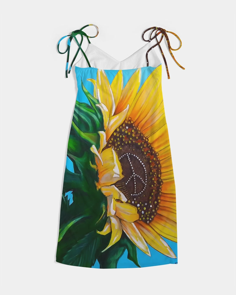 Sunflower Of Peace© Women's Stunning Euro Posh Tie Strap Split Dress Up To 2XL