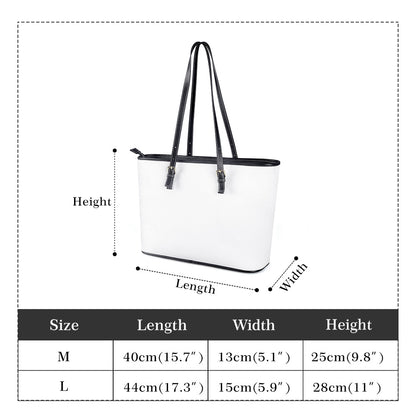 Gigi In Aruba© Euro Soft PU Leather Tote Bag In White